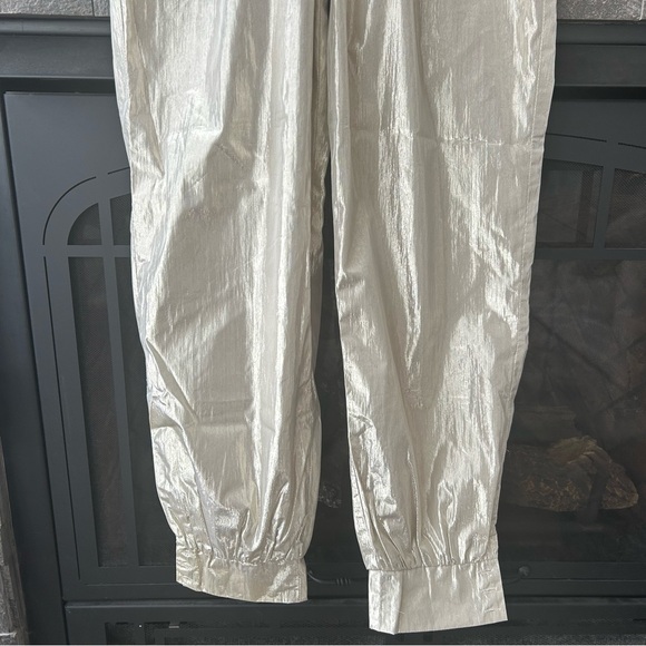 Lovers + Friends Metallic Champagne Trousers - Picture 5 of 9